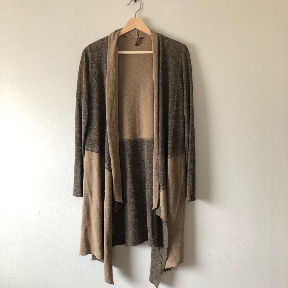 OS Color block lightweight cardigan